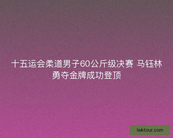 十五运会柔道男子60公斤级决赛 马钰林勇夺金牌成功登顶 十五运会柔道男子60公斤级决赛 马钰林勇夺金牌成功登顶